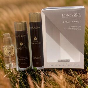 L'anza Repair Shine Keratin Healing Oil Shampoo Conditioner Oil Treatment